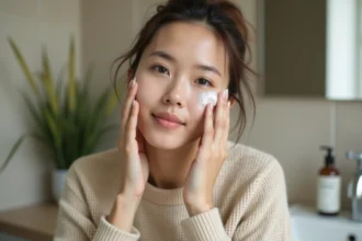 Plaques rouges et boutons d'allergie sur le visage humain