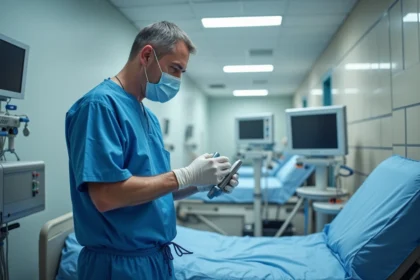 Manipulateur médical utilisant des équipements de protection pour éviter la contamination